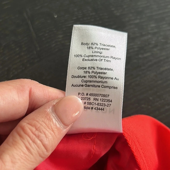 Babaton Cohen Crepe High Waist  Short in Red - Picture 6 of 6